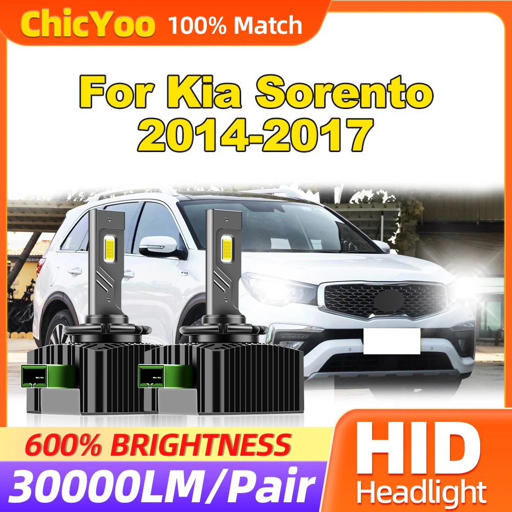 

120W HID Xenon Headlamp Bulbs 30000LM LED Car Lights 12V HID Xenon Lamps 6000K White For Kia Sorento 2014 2015 2016 2017