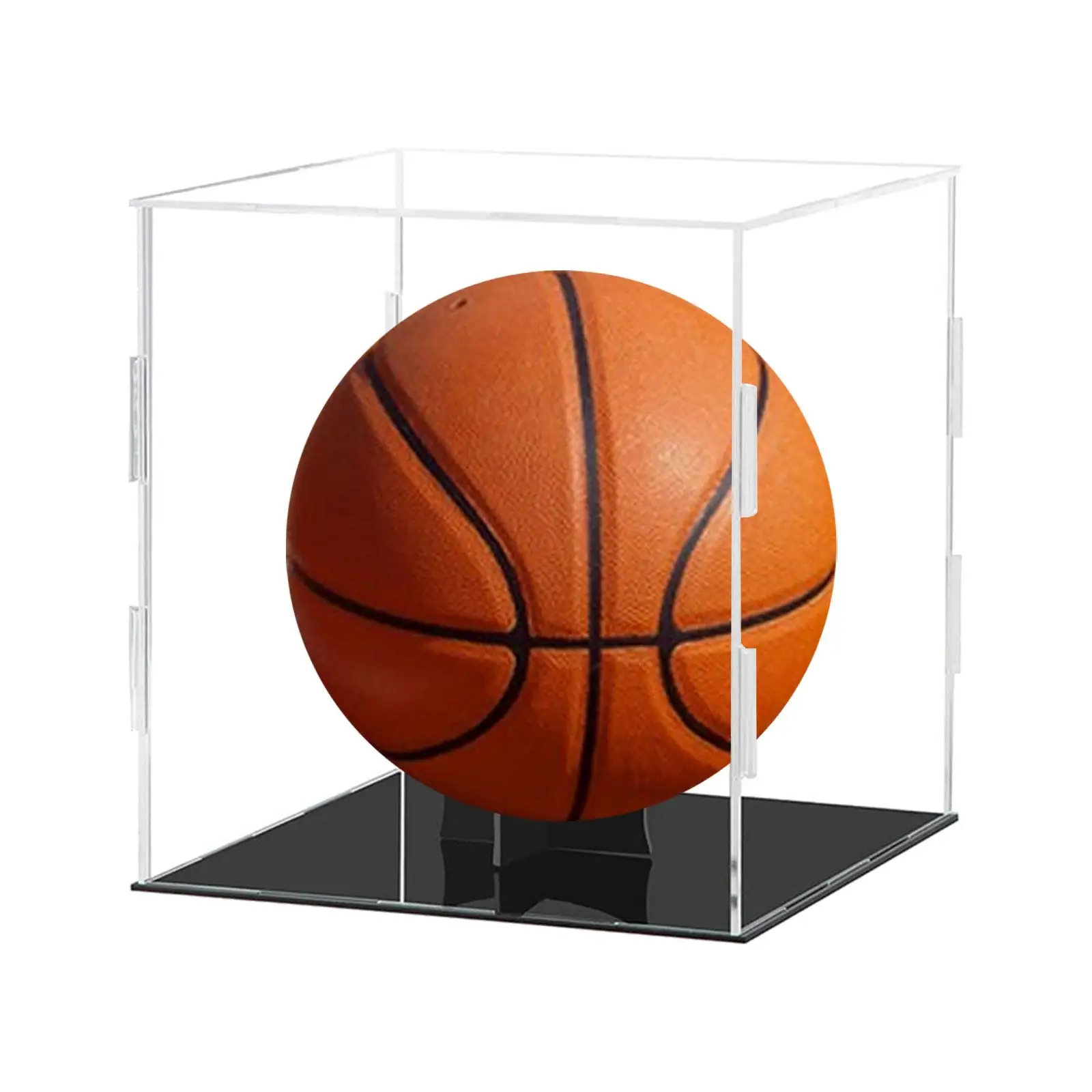Acrylic Basketball Display Case Clear Collectible Box Organizer Display Case Collection Acrylic Cube for Action Figures Dolls