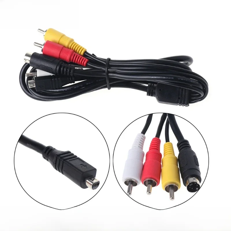 Wysokiej jakości ołowiu kabel AV 10-Pin DVI DV złącze do 3 RCA S-wideo dla Sony DCR Handycam kamera cyfrowa kamera VMC-15FS A/V — zdjęcie produktu 7