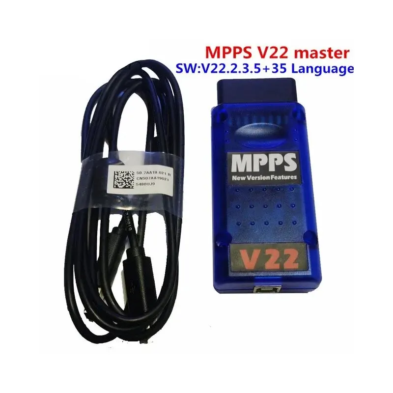 MPPS V21 Unlock Version Life Time Use Mpps V18 MPPS V22 Full Chip With Breakout Tricore Cable OBD2 ECU Chip Tuning Scanner Tool