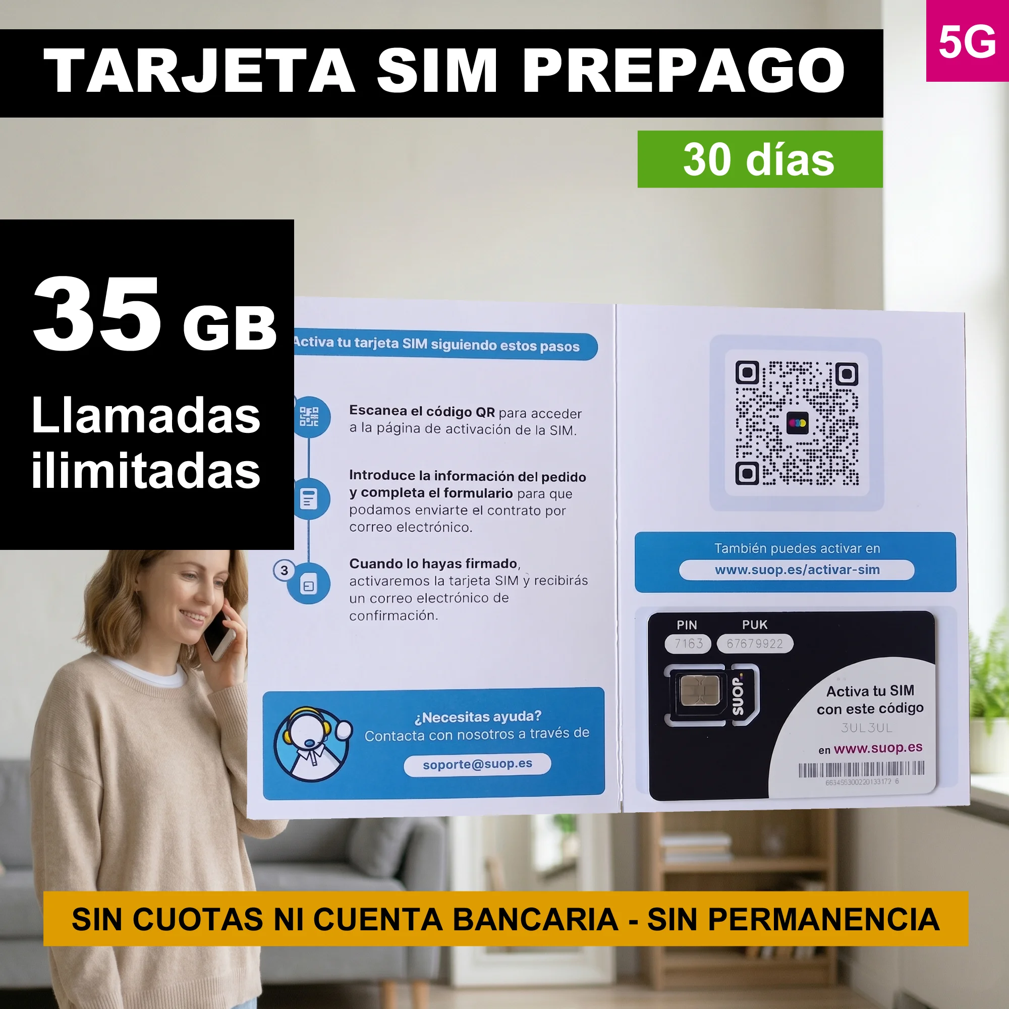Carte SIM prépayée 35 Go et appels illimités |     30 jours |     Rouge 5g |     Pin débloqué. Valable pour les téléphones mobiles, les traceurs GPS, les alarmes, les routeurs Mifi et les montres |     Paiement unique sans compte bancaire |     Sans permanence |     Triple format Sim