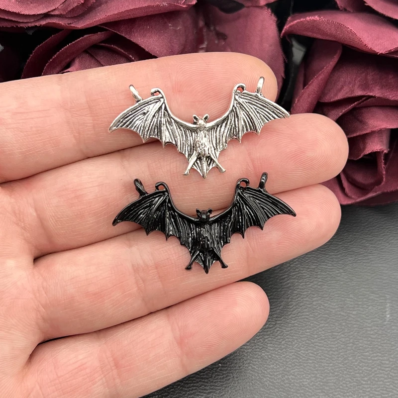 5pcs 44*23mm Bat Connector Charms Bat Wings Vampire Pendant Fit Jewelry Making DIY Jewelry Findings