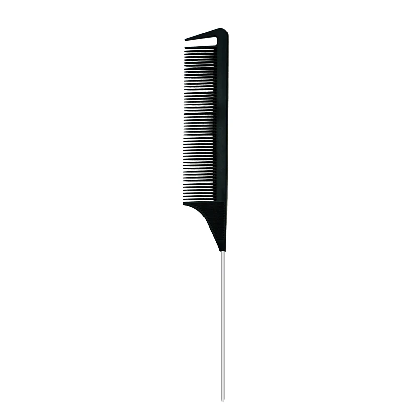 Pro Puntige Staart Salon Kappers Haar Styling Antistatische Kam Haarborstel Stalen Naald Pin Rat Staart Kammen Kapper Accessoires
