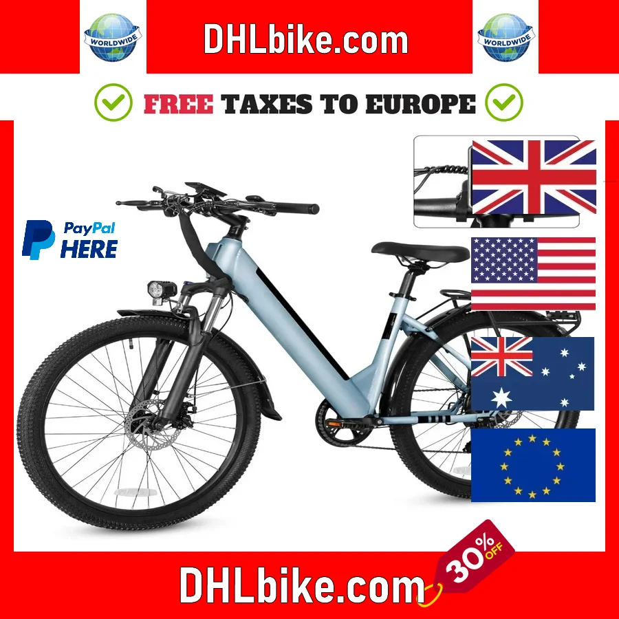 

2025 Electric Bike, UL 2849 Certified, Step Through Electric Bicycle with 350W Motor, 36V 9Ah Removable Battery, 20MPH E-Bikes