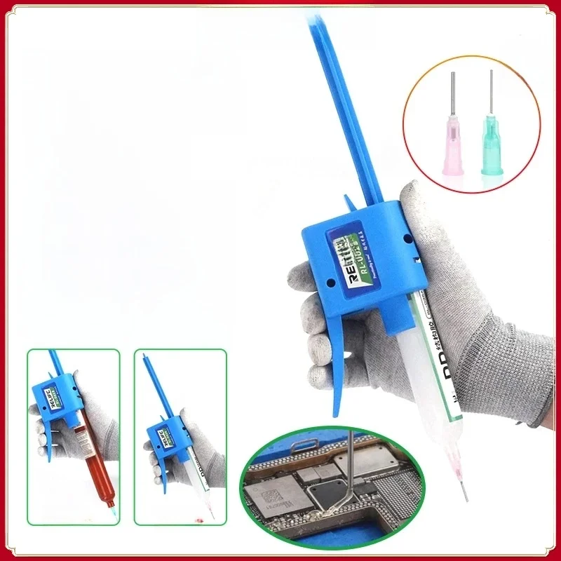 Relife RL-062B uniwersalny ręczny pistolet do kleju do pasty lutowniczej 30CC ~ 60CC/olej lutowniczy/klej UV łatwy do rozładowania miotacz oleju Booster — zdjęcie 2