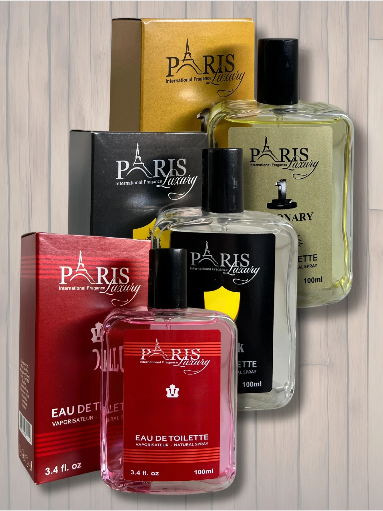 Kit 3 Perfumes Masculino 100ml Promoção Ferrari, Scandallus e um mili