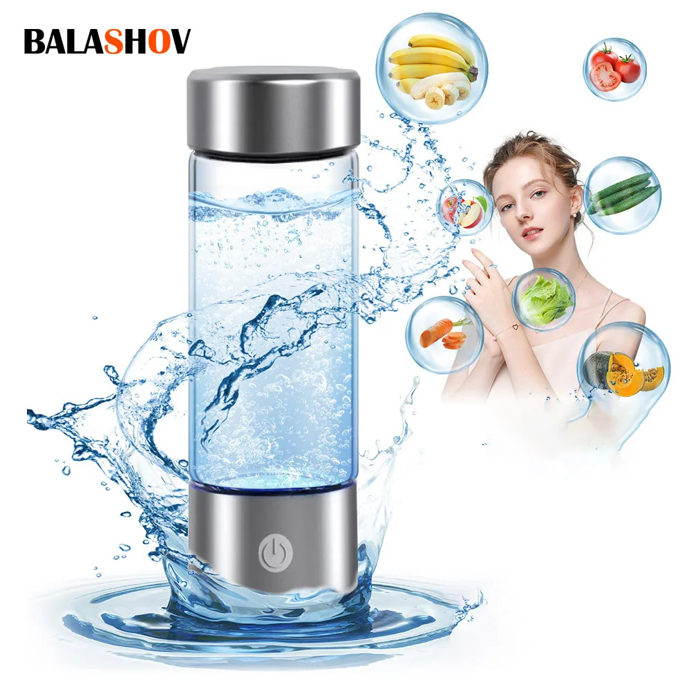Wasserstoffreicher Wasserbecher Elektrischer Wasserstoffreicher Wassergenerator mit Titanfilter Tragbarer Antioxidans-Ionisierer