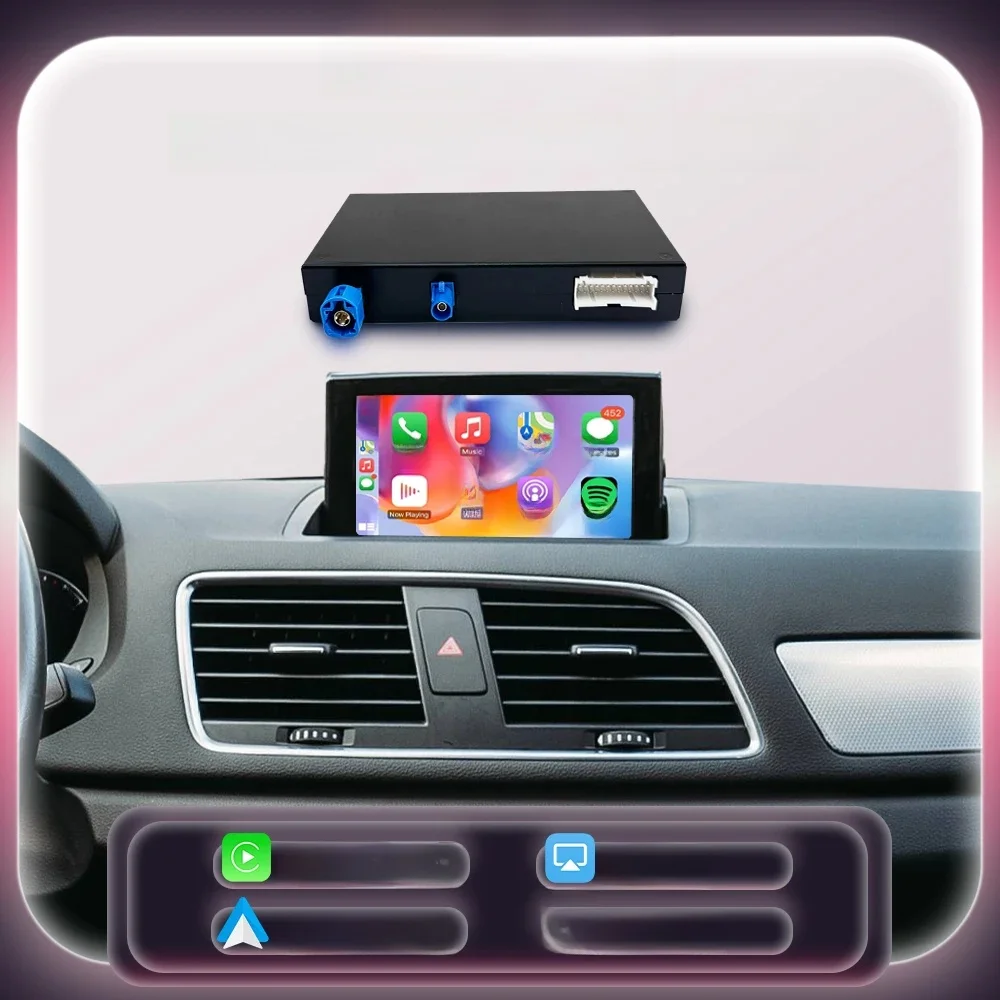 Bonroad Draadloze Carplay Android Auto Interface Adapter Voor Audi A1 Q3 2013-2018 Rmc Hnr Met Airplay Spiegel Link - afbeelding 2