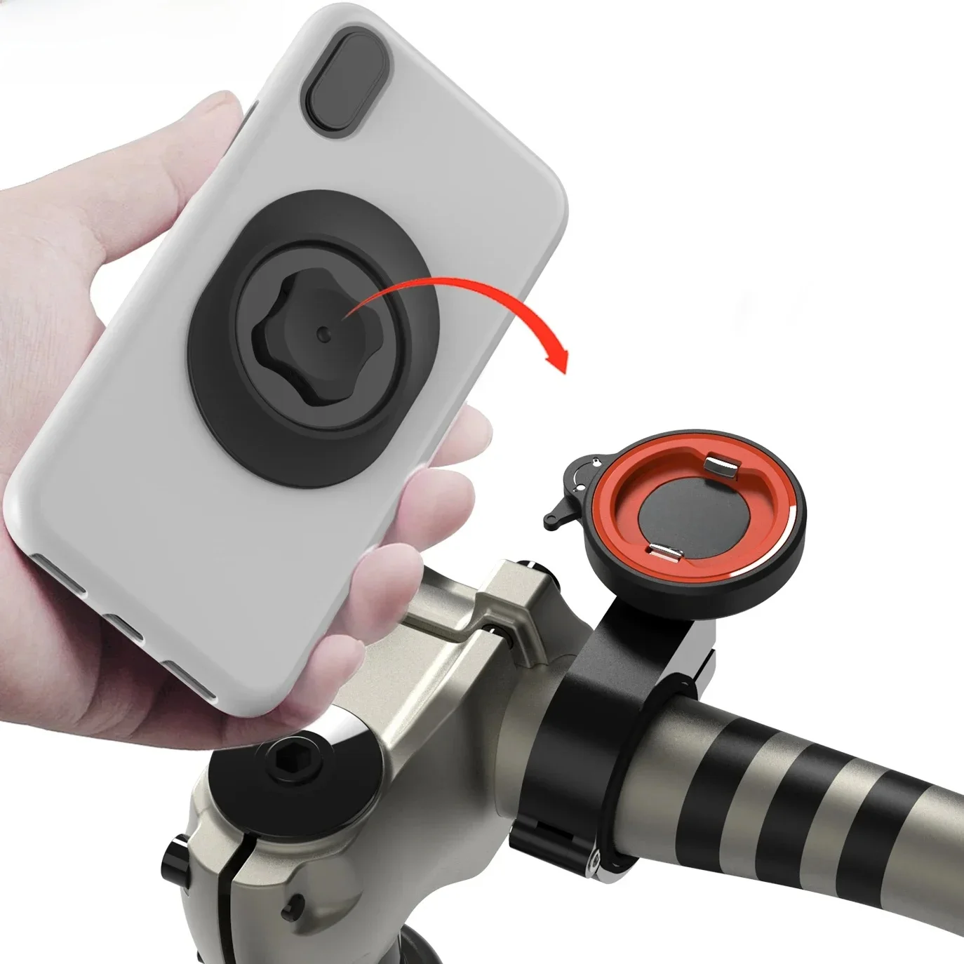 AliExpress UK sincetop Bike Phone Holder Aluminum Black for Bicycle Moto Motorcycle MTB Road Mountain Cellphone Bracket GPS Tracker Mount Accessories