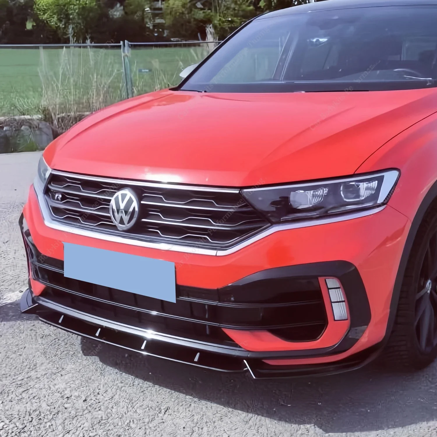 Maxton Stijl ABS Voorbumper Lip Spoiler Splitter Diffuser Retrofit Voor VW T-Roc TSI/R MK1 2019-2021 Pre-Lci Bodykits Tuning - afbeelding 2