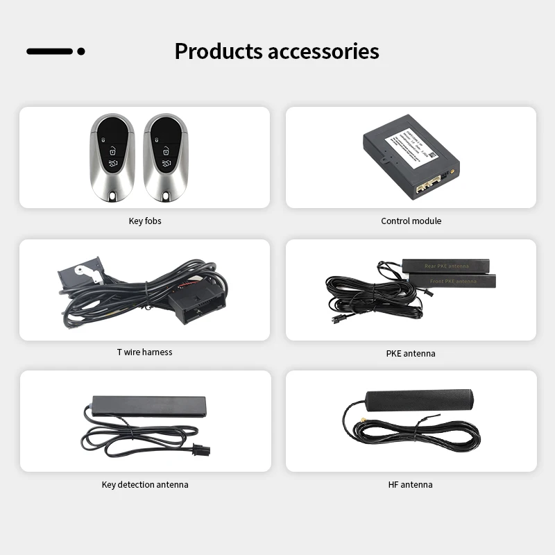ASYGUARD Smart Key Keyless entry fit for Mercedes C E S class W206, GLC, W223, EQA w comfort access & foot kick