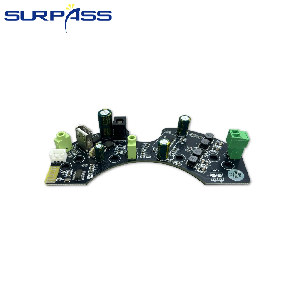 Amplificatore audio da 30 W Scheda digitale Compatibile con Bluetooth 5.1 Altoparlante da soffitto Amplificatore stereo Modulo altoparlante da 8 Ohm fai da te con USB Aux