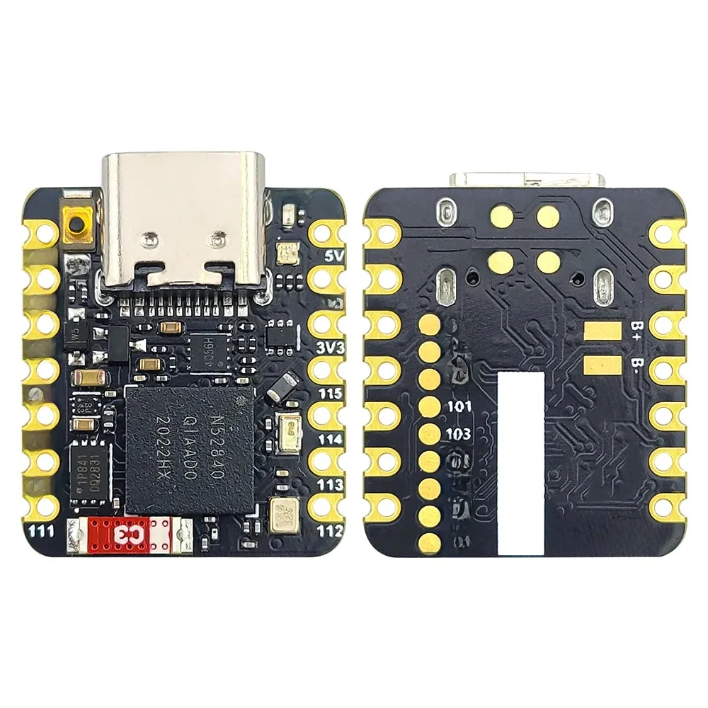MINI carte de développement NRF52840 BT5.0, Module Bluetooth MCU, carte de commande principale 18x21MM QSPIFlash TYPE-C