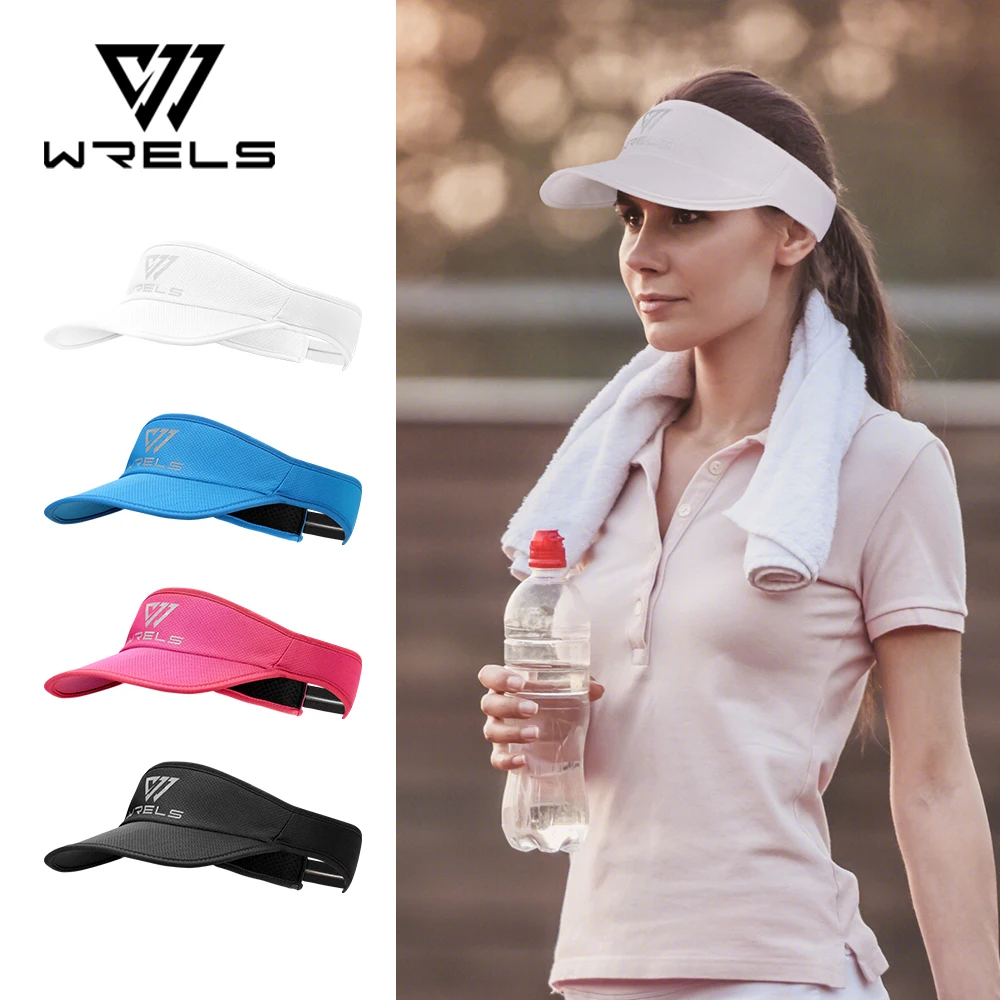 WRELS الرياضة قبعة للوقاية من الشمس خفيفة الوزن قابلة للتعبئة التبريد بسط قبعة بواقٍ للشمس لتشغيل التنس جولف قبعة بيسبول فارغة