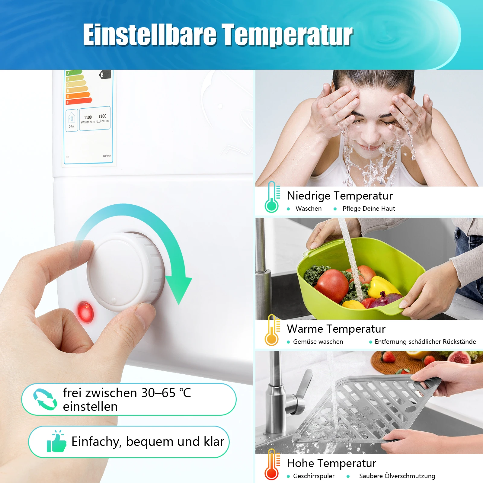 8L Druckbeständige Unterbau-Heißwasserspeicher Kospel Kleiner Kessel 1500W Hotsale – Detail 4