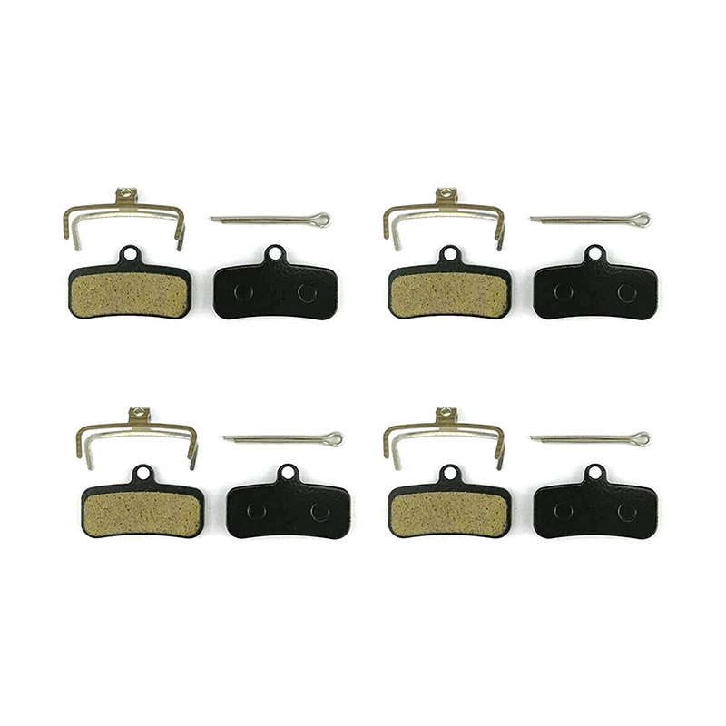 Resin 4 Pairs Bicycle Brake Pads for Shimano Deore XT BR M8020 M8120 M6120 MT510 MT520 Saint BR M810 M820 Zee M640 Bike Pads