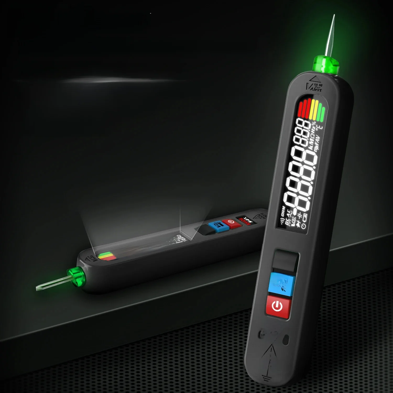 BSIDE Rechargeable Voltage Tester Pen Non-Contact Voltage Detector with Contacted Measure AC Voltage Check and Breakpoint Locate