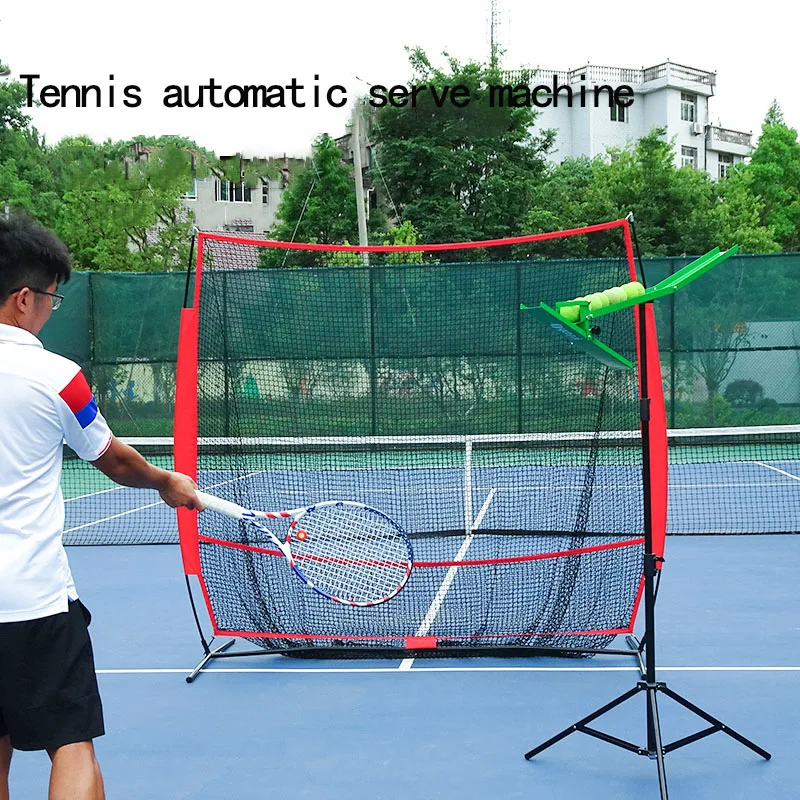 Tennis Automatic Serve Trainer Beginner Children Single Swing Exerciser Instructor Ball Delivery Machine