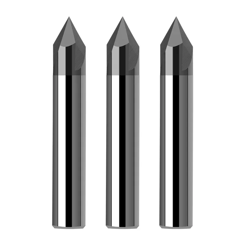 1PC stal wolframowa fazowanie frez Endmill 60 90 120 stopni powlekane 3 flet narzędzia do frezowania frezy z węglików spiekanych — zdjęcie 2