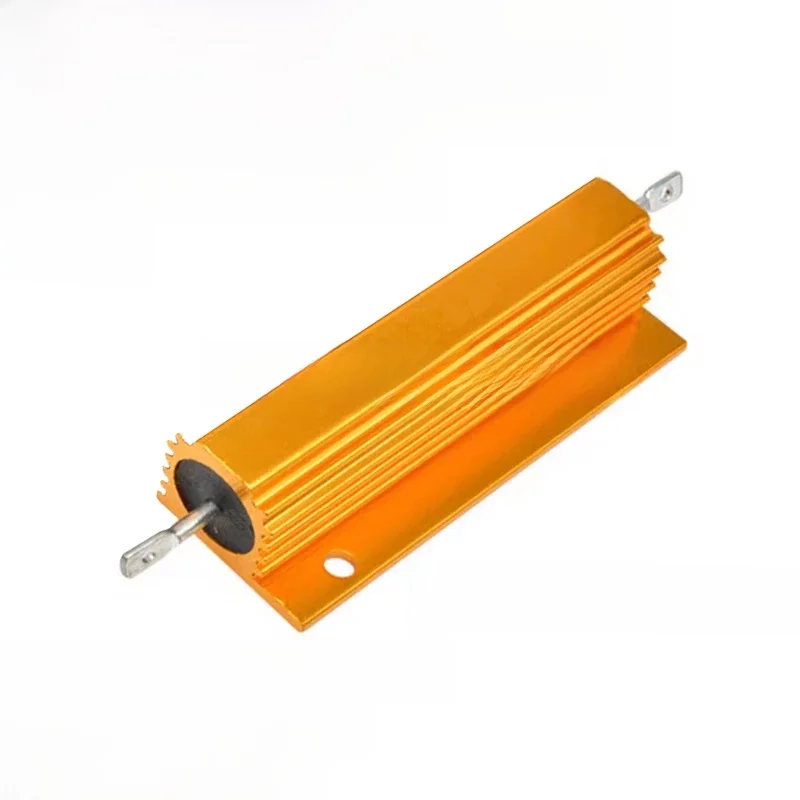 1 SZTUK Aluminiowa metalowa obudowa Rezystor drutowy RX24 Rezystancja 50W 100W 0.01R~100K 1 3 4 6 8 10 20 200 500 1K 10K Ohm — zdjęcie 2