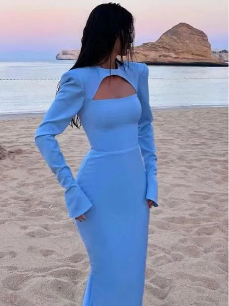 Modern Arabia Mermaid Prom Dresses  Long Sleeves Muslim Formal Evening Dresses Women Party Gowns