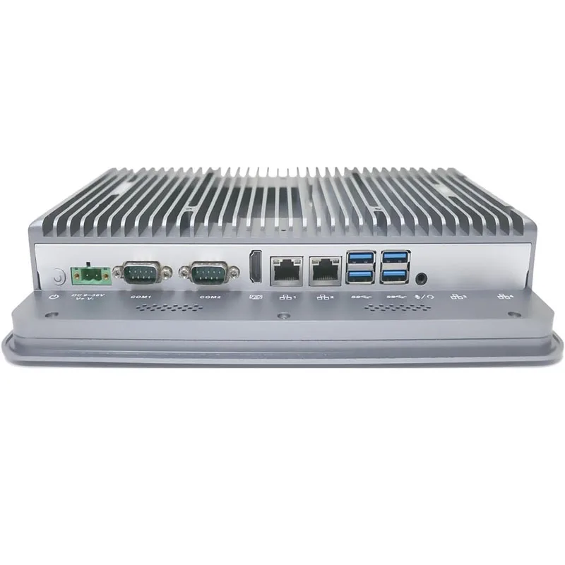 10.1 Inch Industrieel Paneel Pc I3 10110u J6412 I5 10310u I7 10810u Tpm2.0 Dual Lan 2 X Com Hd Multi Touch Capacitief Aanraakscherm