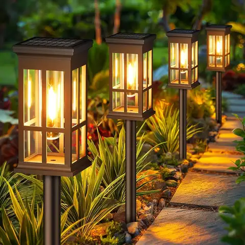 Solar Pathway Light Outdoor Solar Lamp Waterproof Landscape Lighting for Garden Yard Patio Walkway Driveway Camping Decor