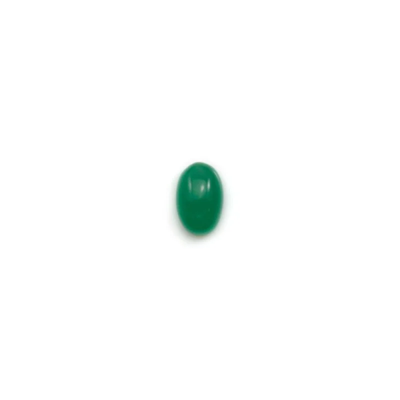 Cabochons en Aventurine Verte, Pierres Naturelles promenales 4x6 6x8 8x10 12x16mm, pour Bijoux de Direction, Boucles d'Oreilles, Bague, Pendentif Artisanal, DIY, 5 Pièces