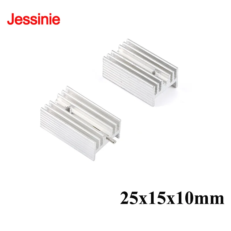 50Pcs/1pc  25*15*10mm Aluminum Alloy Heatsink Radiator Heat Sink Electronic Chip IC Cooling Radiator Cooler For CPU RAM GPU PCB