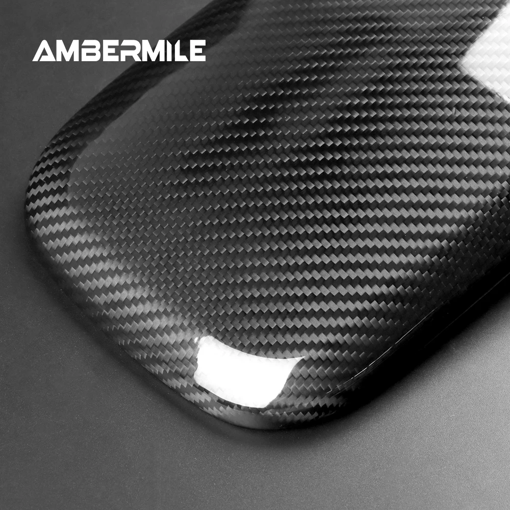 Real Carbon Fiber Hard for BMW Mini Countryman F60 2017-2022 Accessories Car Armrest Storage Box Protective Cover Interior Trim