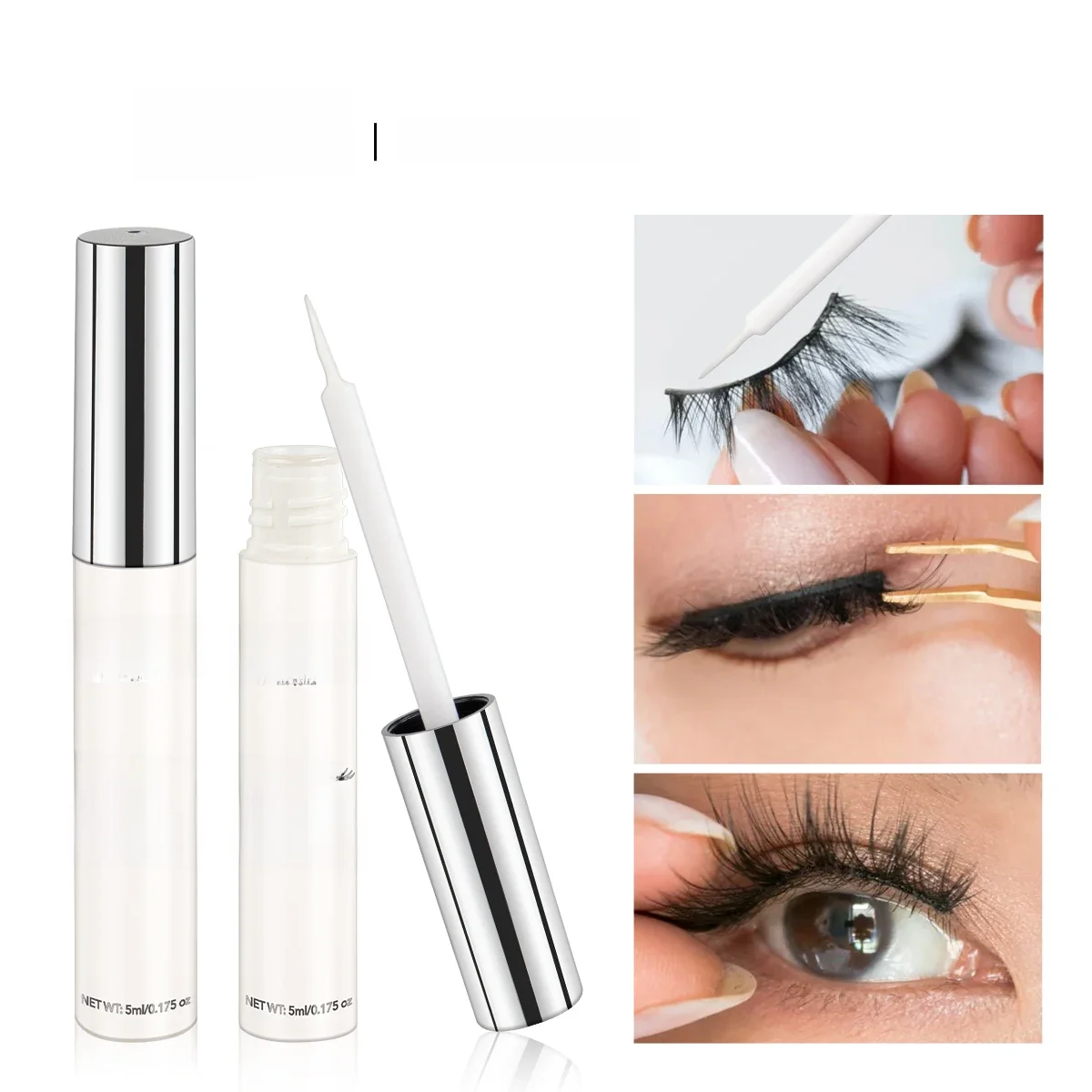 IMAGIC 5ML Neue Falsche Wimpern Kleber Primer Wasserdichte Lange Dauerhafte Schnell Trockenen