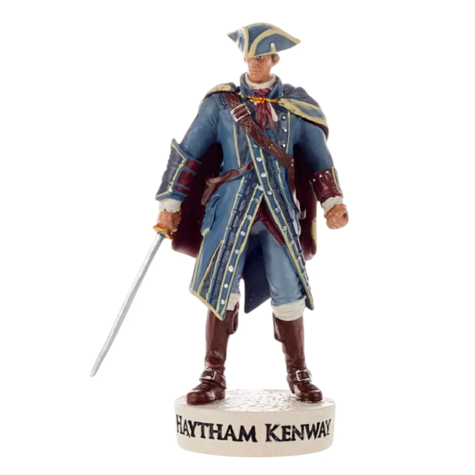 Ubisoft, Haytham Kenway figura de resina coleccionable detallada pintada a mano de la Saga Assassin's Creed, Aprox.10 cms., Miniatura, Colección Oficial de la Franquicia Assassin's Creed, Embalaje blister puede estar arrugado, Sin fascículo, Peana nombre