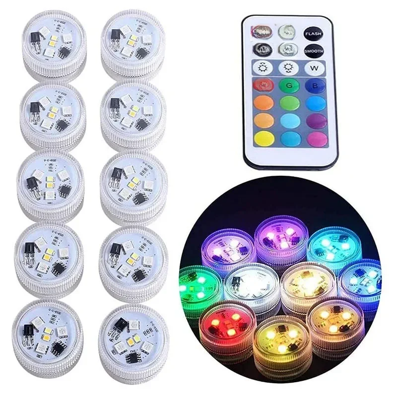 AliExpress NONE New Wireless Adhesive LED Car Interior Ambient Light Remote Control Decoration Auto Roof Foot Atmosphere Lamp Bicycle Tail Light