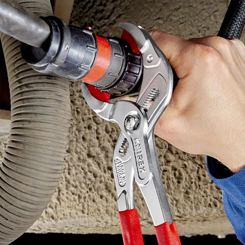 KNIPEX 81 13 250 Robust Siphon and Connector Plier for Gentle Loosening of Hoses on Nozzles Heavy Duty Plumbing Tools