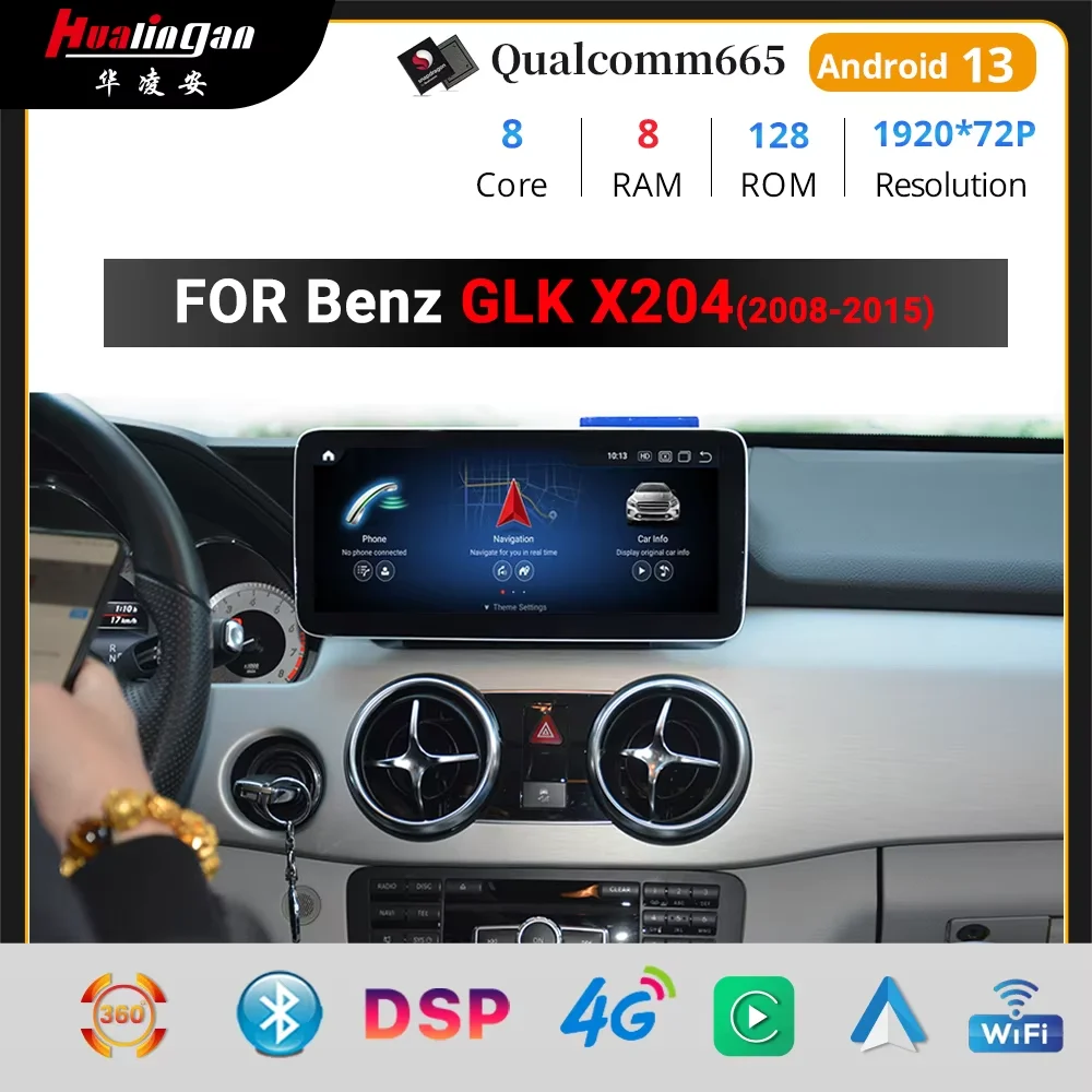 

Hualingan Android Screen For Mercedes Glk 350 Radio Carplay Multimedia Stereo Upgrade Android Auto Gps Navigation Moive TV Games
