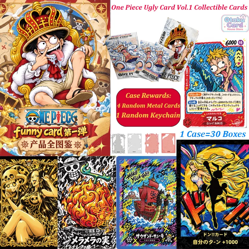 One Piece Funny Card First Edition Wholesale High Quality Anime Ugly Meme Collectible Trading Cards Full Set Luffy Zoro Straw