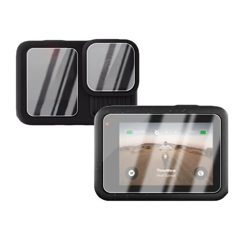 Couvercle de protection en verre trempé dur pour GoPro Hero 13/Mini/12/11/10/9, Film d'écran d'objectif d'appareil photo noir Hero13, accessoires Gopro13