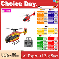 Rc Era C190 1:30 H145 Scale 2.4g 6Ch 6-Axis Gyro Optical Flow Localization Altitude Hold Flybarless Rc Helicopter Rtf