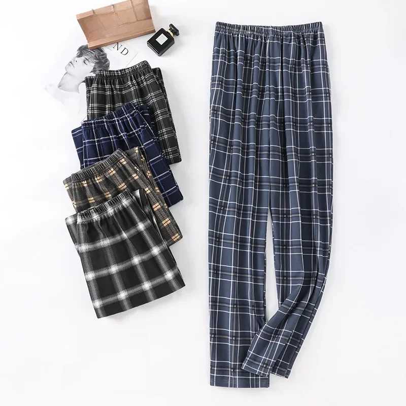 Nowy styl Gorąca wyprzedaż Bawełniane spodnie do piżamy dla dorosłych Wyposażenie domu Bawełniane spodnie Bawełniana piżama Mężczyźni Sleep Bottom Home Wear — zdjęcie 2