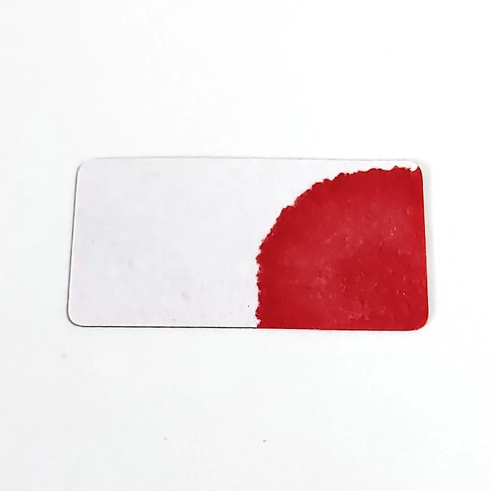 100 sztuk 20x10mm wrażliwa na wodę naklejka zabezpieczająca staje się czerwona po zanurzeniu się nigdy nie znikną urządzenie elektroniczne wskaźnik potencjalnego uszkodzenia — zdjęcie produktu 7