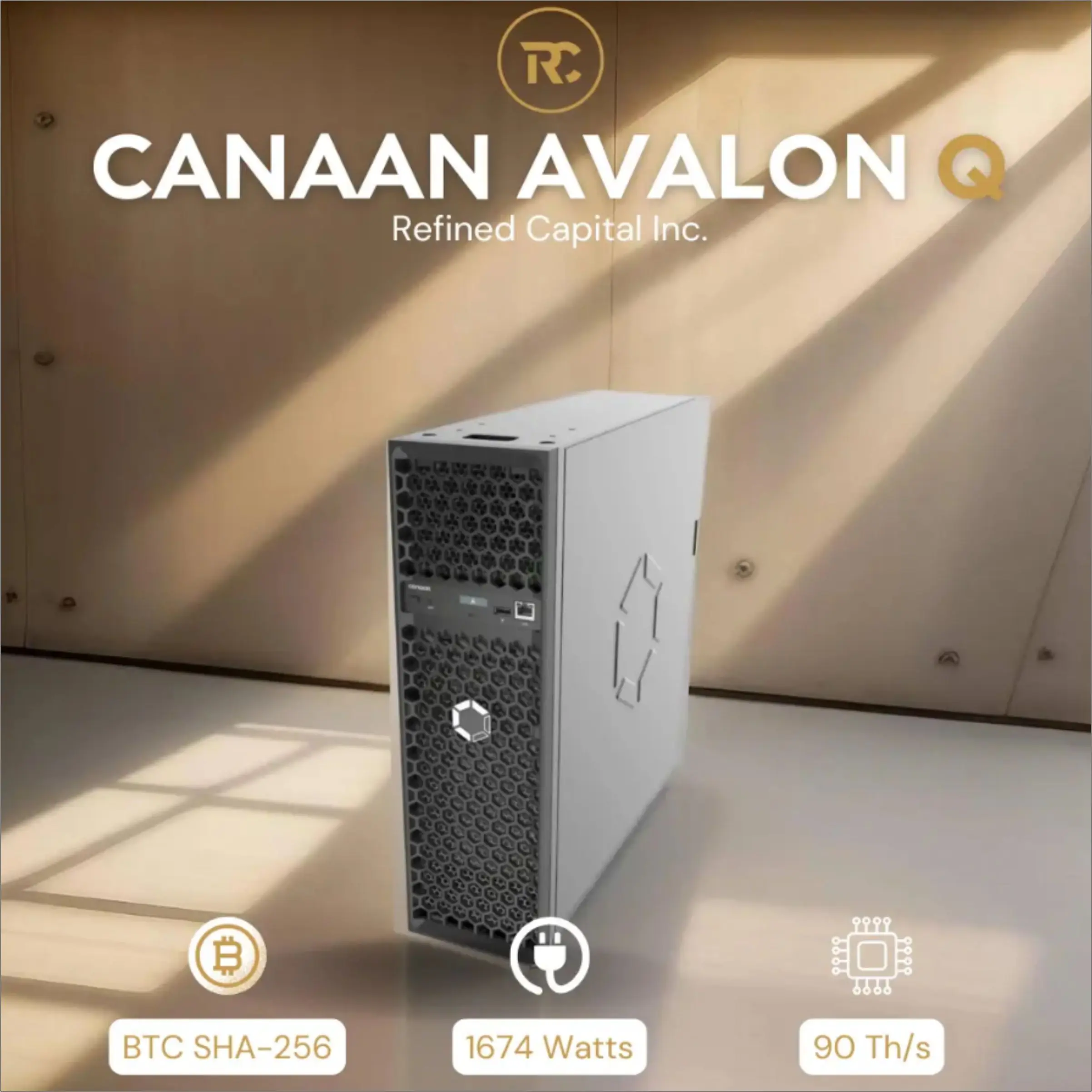 Canaan Avalon Q Home ASIC Miner 90TH/s 800W–1674W — Быстрая доставка — Купите 2, получите 1 бесплатно 10.