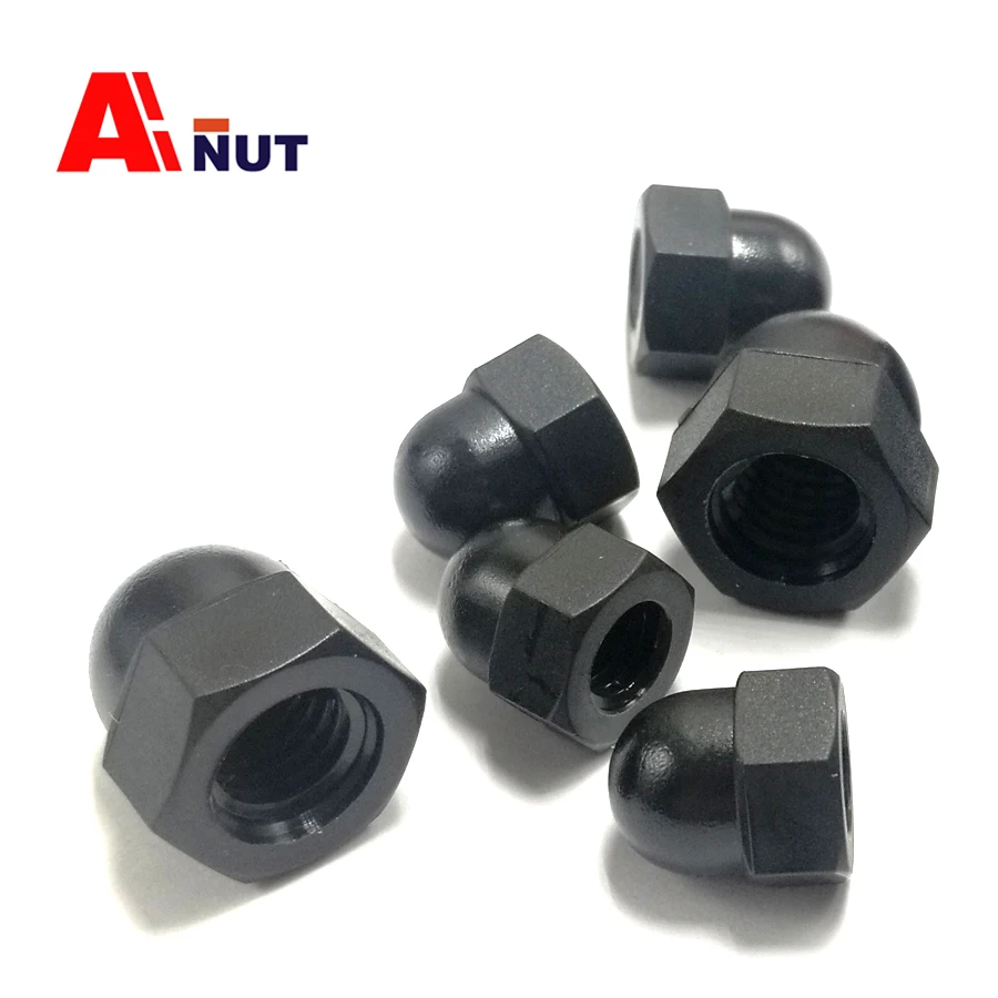 PA66 Plastic Hex Acorn Nuts ,  Nylon Domed Cap Nut , F004