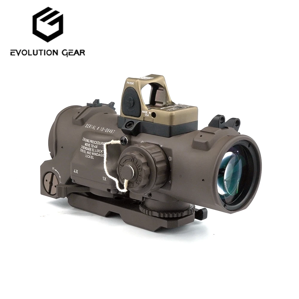 

New 2024 DR 1-4x GEN3 Rifle Scope Optical Telescopic Hunting Red Dot Sight Tactical Gear Airsoft Accessories and equipment