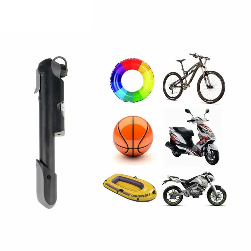 Portable Bicycle Pump Mini Hand Pump Cycling Air Pump Ball Toy Tire Inflator Schrader Presta MTB Mountain Bike Pump IQ310