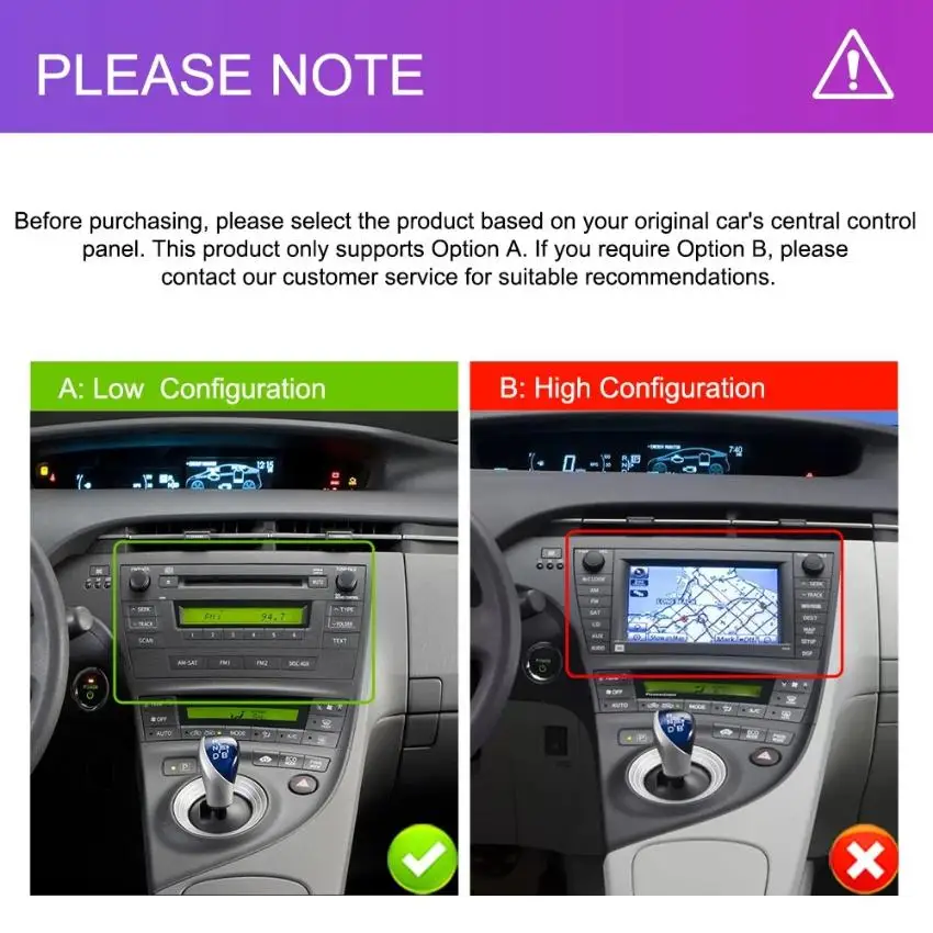 Junsun Android 15 9-in Vehicle Head Unit For Toyota Prius 2010-2015 Apple Carplay Car Stereo Radio Android 15 GPS Navi BT