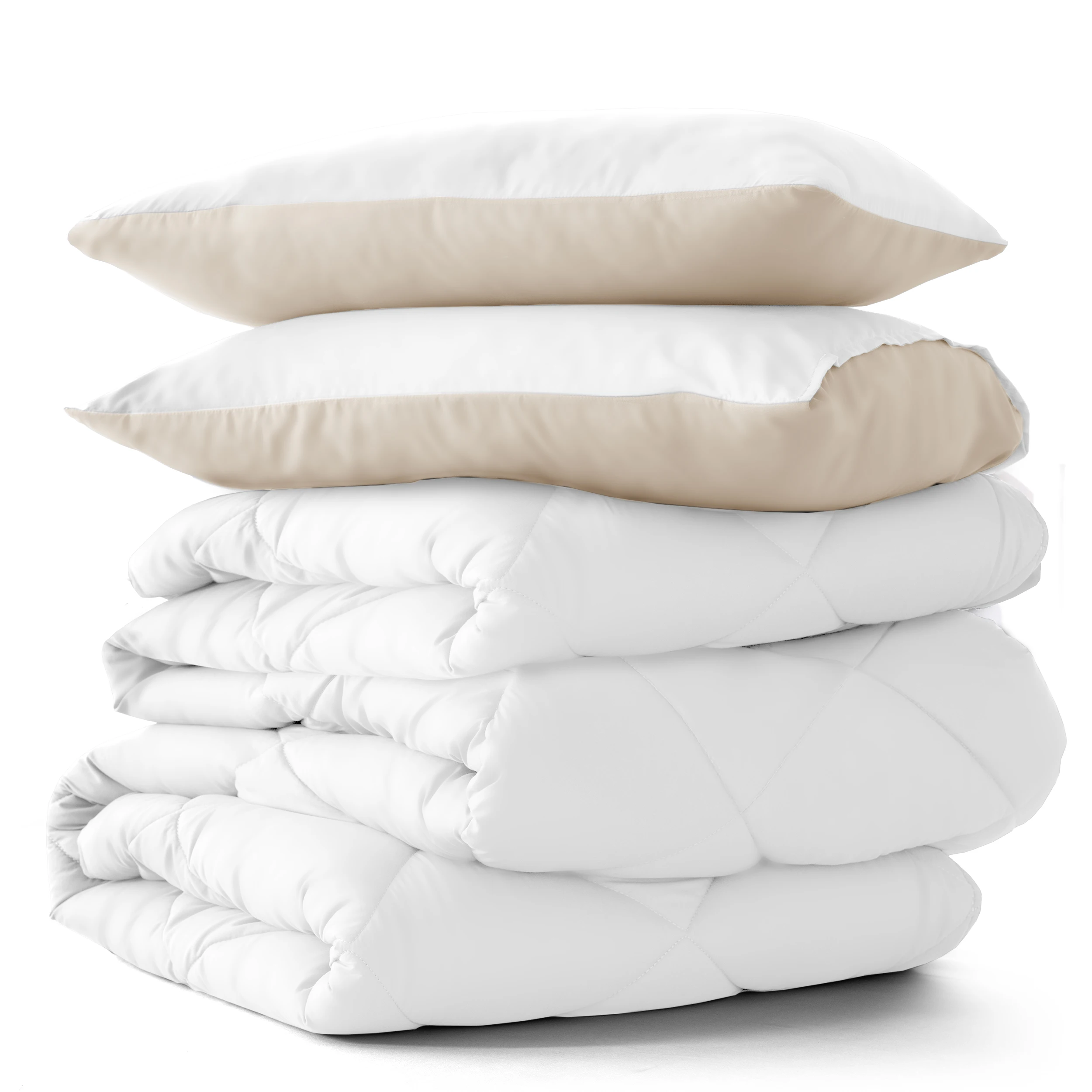 

Lux Décor 3-Piece Reversible Comforter Set – Soft, Lightweight Woven Polyester Bedding for Cozy Bedroom Décor