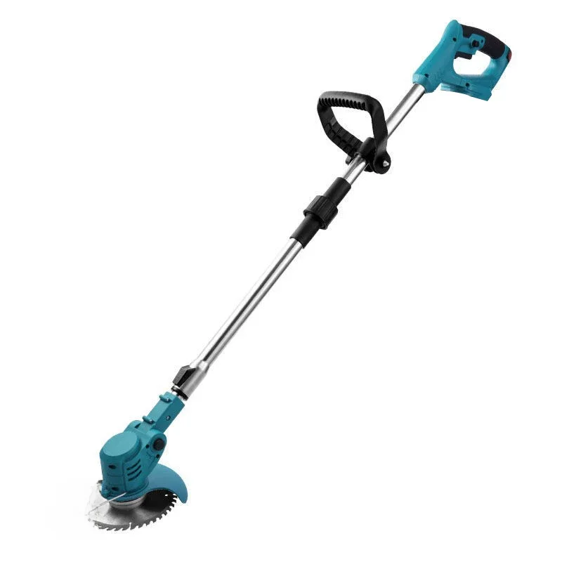 Small Household Cordless Lawn Mower Rechargeable Lawn Mowing Machine Electric Trimmer Garden Tools for Makita (Without battery)