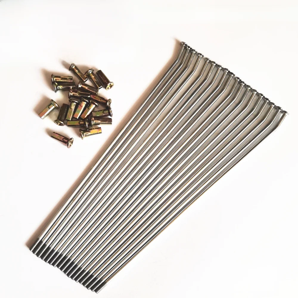 AliExpress NONE 18pcs/lot Motorcycle Spoke Material Steel 16/17/18 /19/21 Inch Rim Racing Off-Road Motorcycle Dirt Bike Spokes
