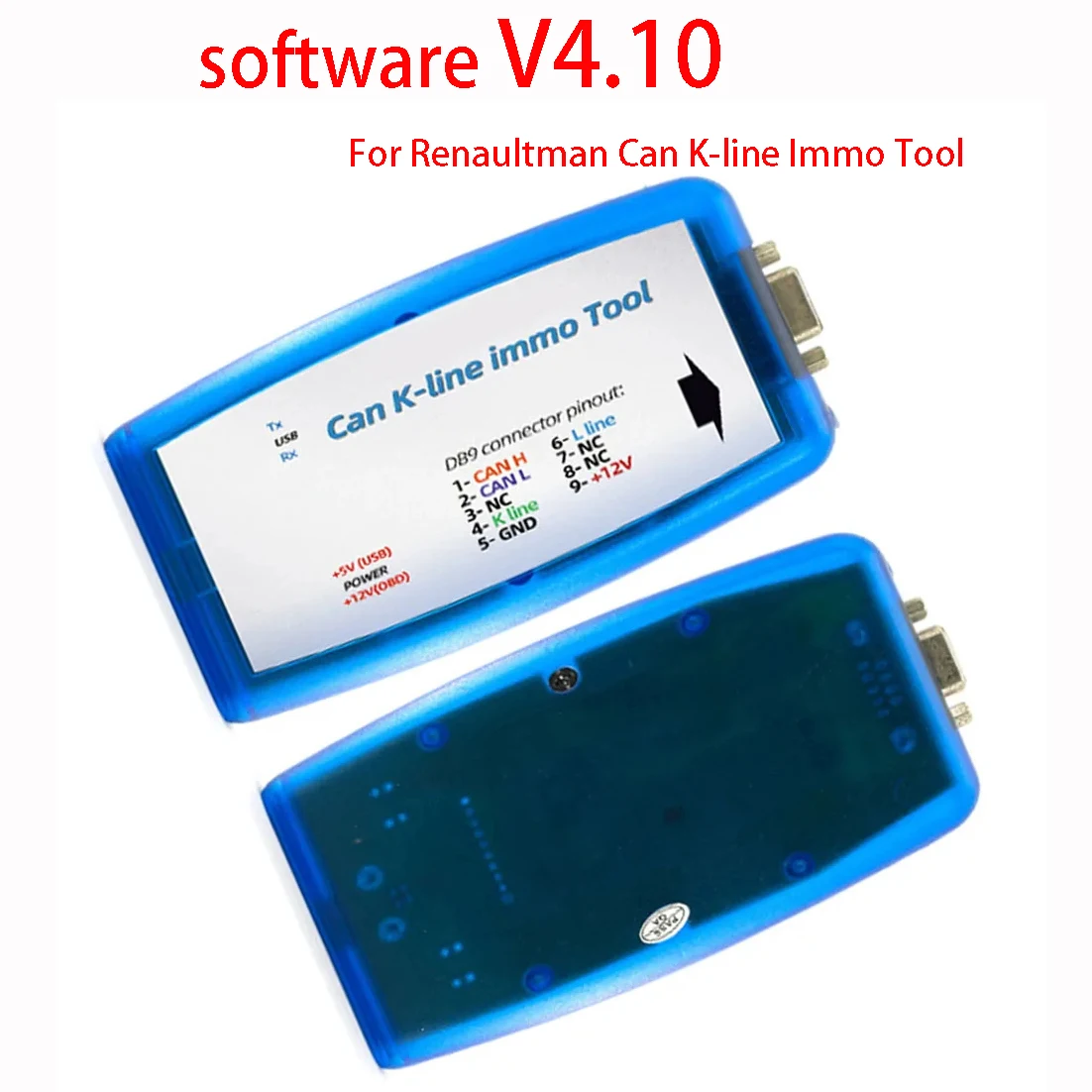 Newest V4.10 For Renaultman Can K-line Immo Tool for Renault CAN/K-line Immo Tool OBD2 Auto ECU Programmer R/W EEPROM