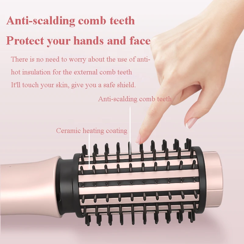 

Wireless straightening comb, negative ion does not damage hair, portable, straight and curling dual-purpose